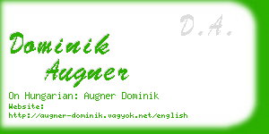 dominik augner business card